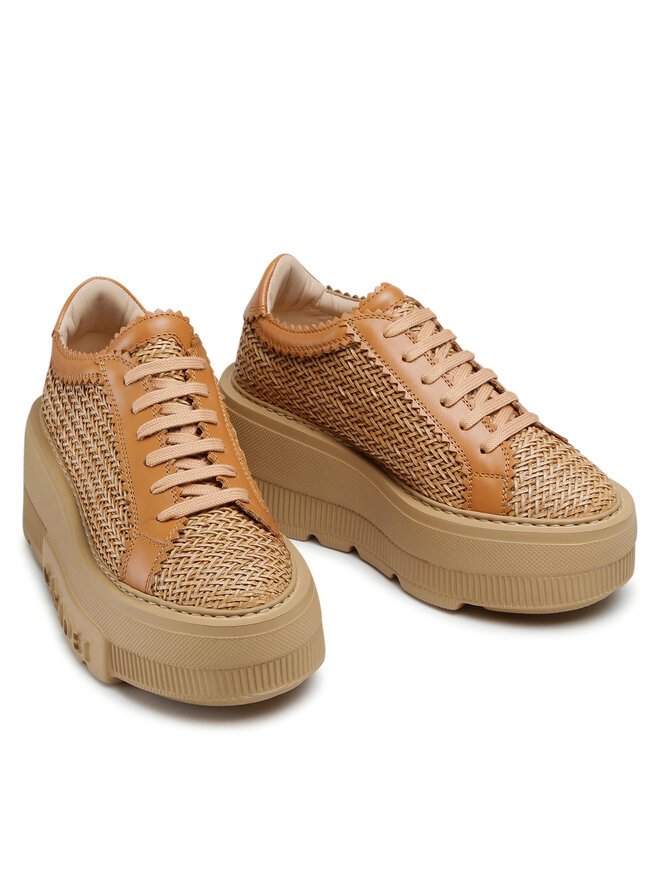 Sneakersy Casadei 2X896U0701HANOI2804 Brązowy | eobuwie.com.pl