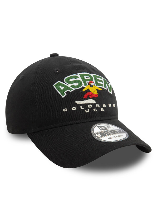 New Era Шапка с козирка New Era Washed Aspen Ski 9TWENTY 60580870 Черен