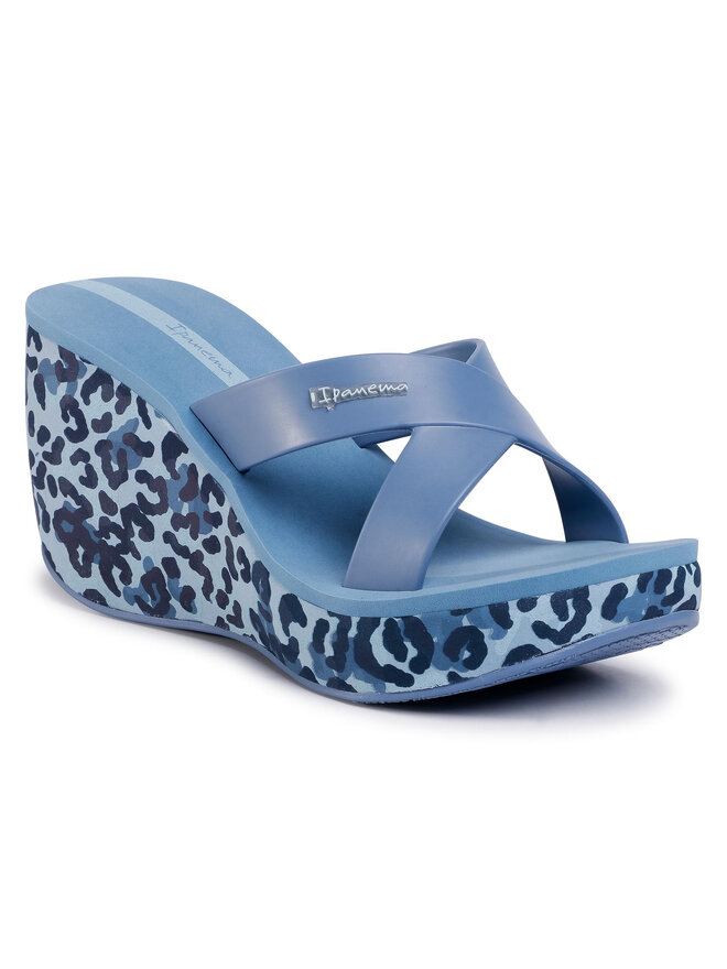 Mules sandales de bain Ipanema Lipstick Straps VI Fem 82856 Bleu chaussures