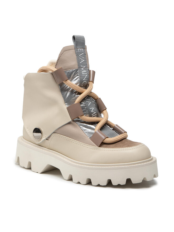 Eva Minge Schnürstiefeletten Eva Minge EM-41-11-001464 Beige
