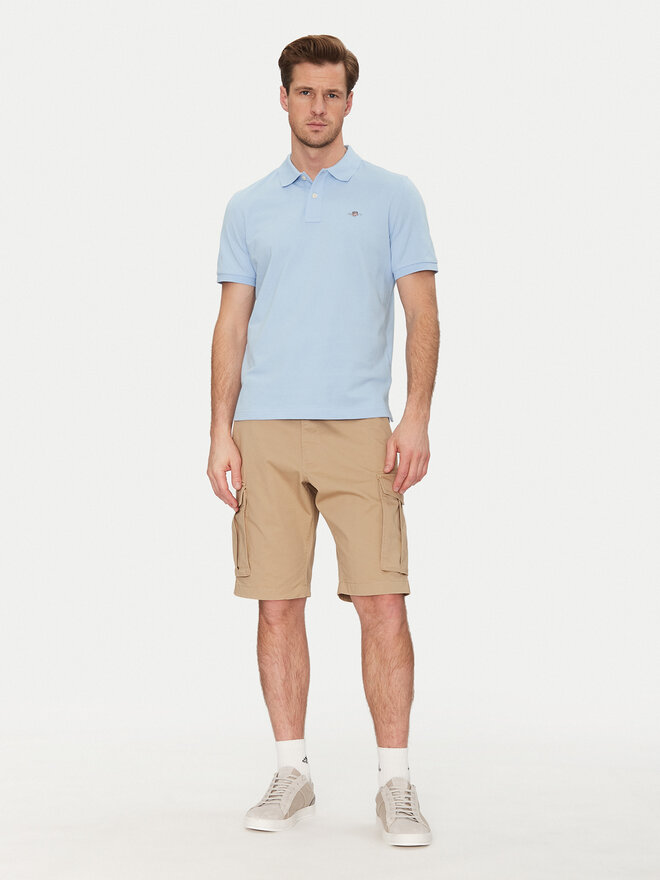 Gant Gant Pólóing Shield Piqué 2210 Kék Regular Fit