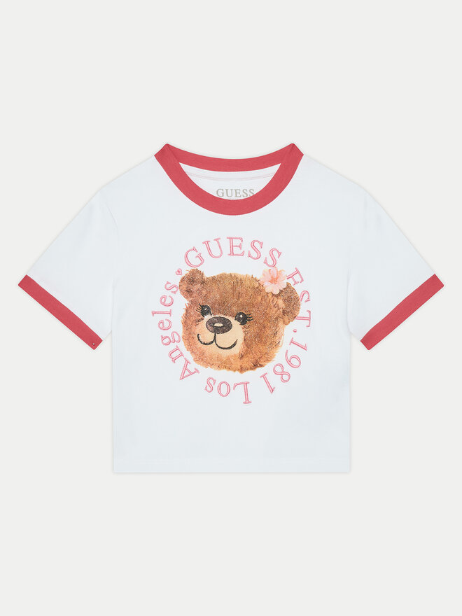 Guess Guess Marškinėliai J5RI41 K6YW4 Balta Regular Fit