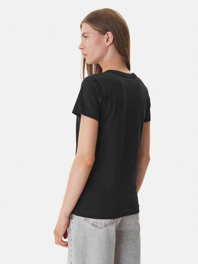 Guess Guess Футболка W6GI08 K3023 Чорний Regular Fit
