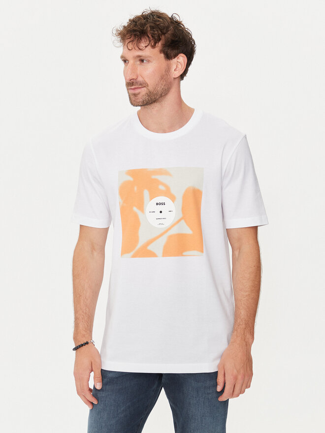 BOSS Boss T-Shirt Tiburt 388 50512132 Weiß Regular Fit