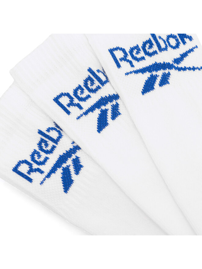 Reebok Σετ 3 ζευγάρια ψηλές κάλτσες unisex Reebok R0255-SS24 (3-pack) Λευκό