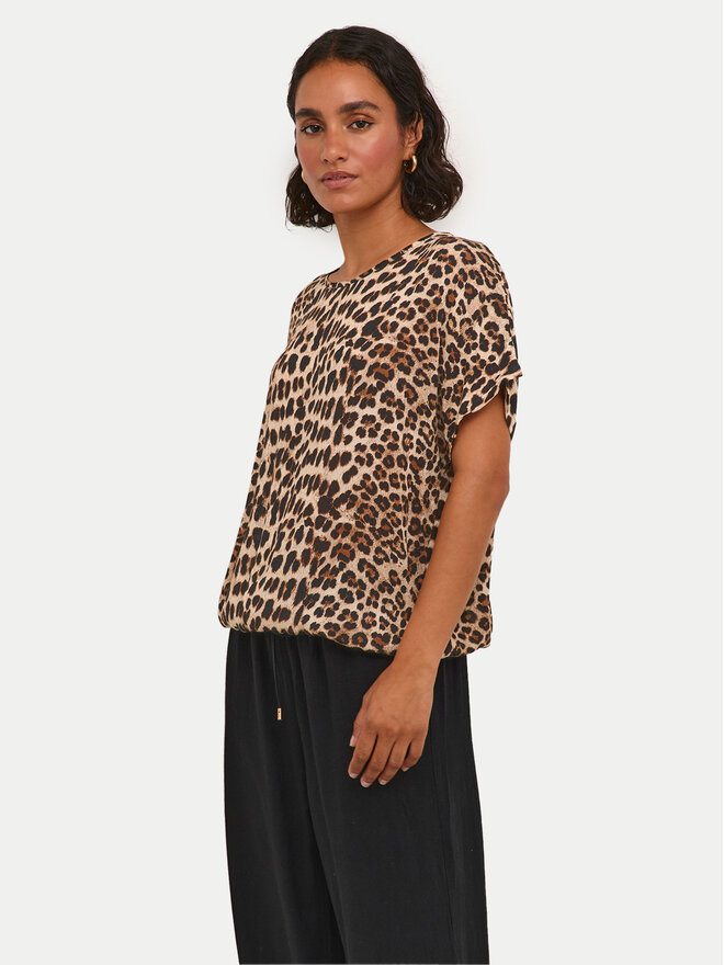 Kaffe Kaffe T-shirt Amber 10508257 Smeđa Relaxed Fit