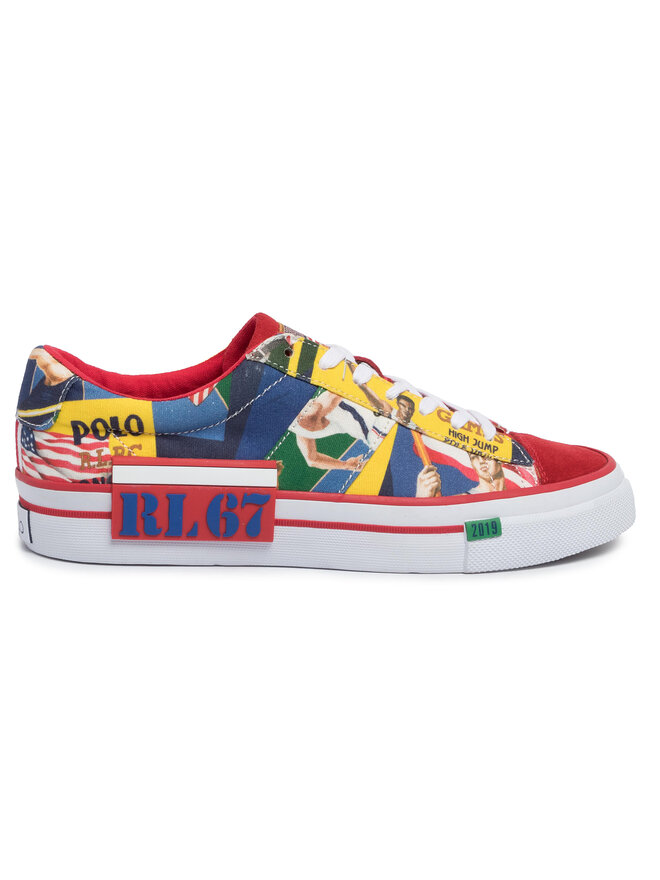 Sayer collage canvas sneaker top