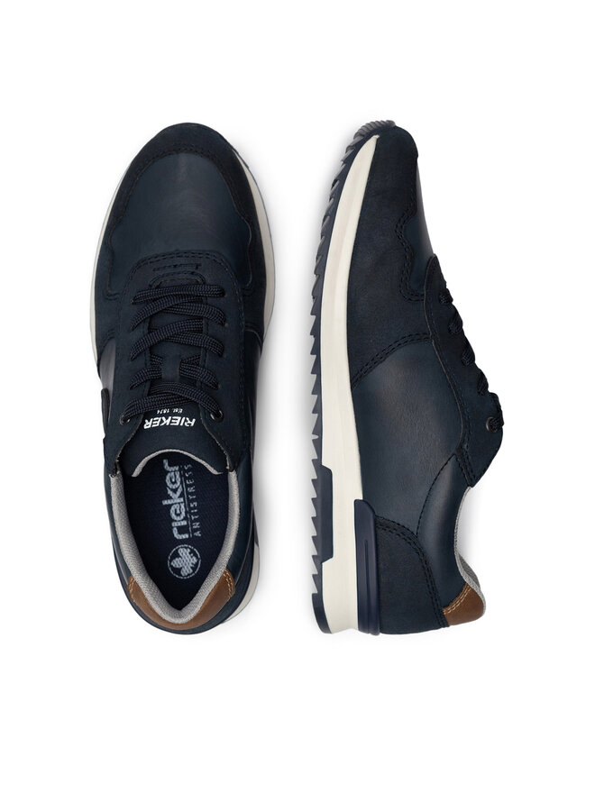 Rieker Sneakersy Rieker 16113-14 Modrá