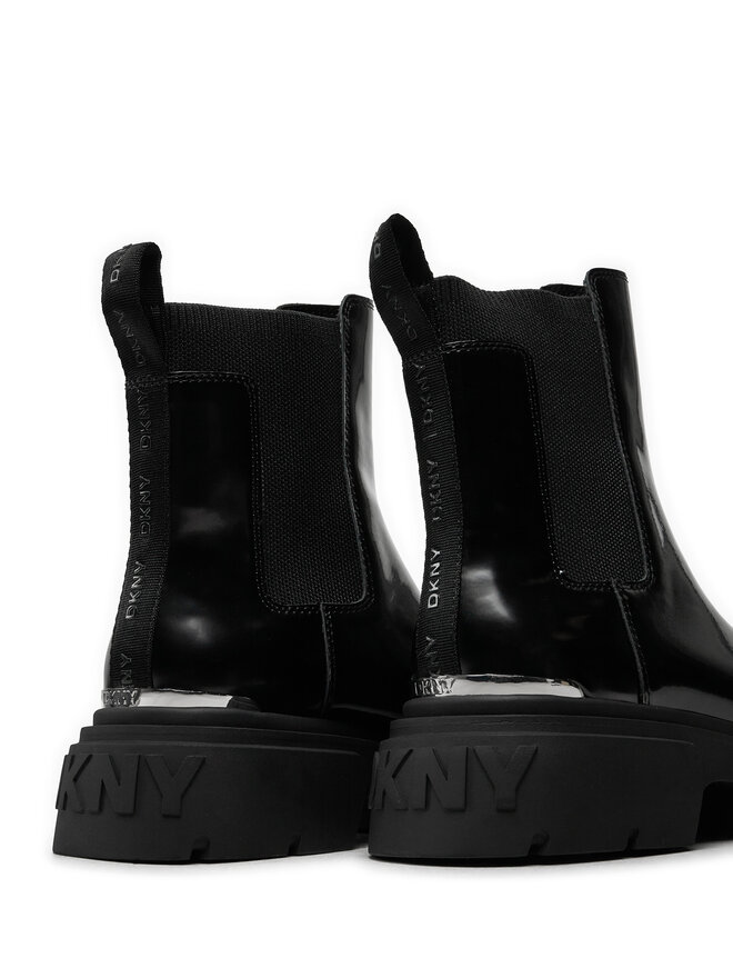 DKNY Kotníková obuv s elastickým prvkem DKNY Fenella K4400981 Černá
