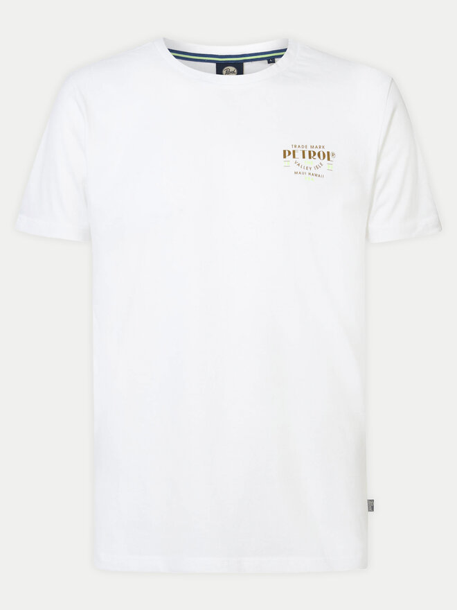 Petrol Industries Petrol Industries Camiseta M-1040-TSR603 Blanco Regular Fit