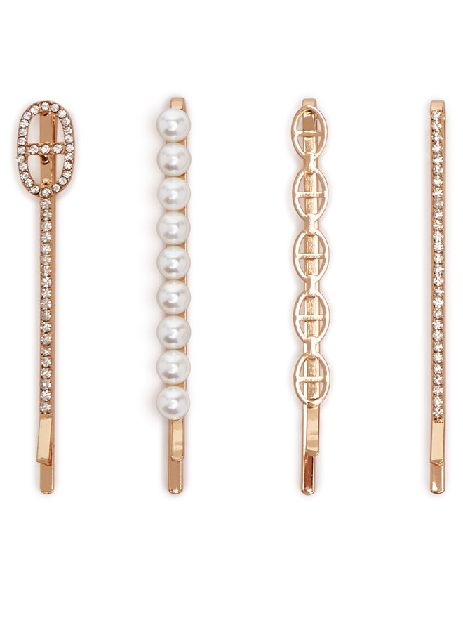Aldo Set de 4 clips para el pelo Aldo Soha 13935315 Oro