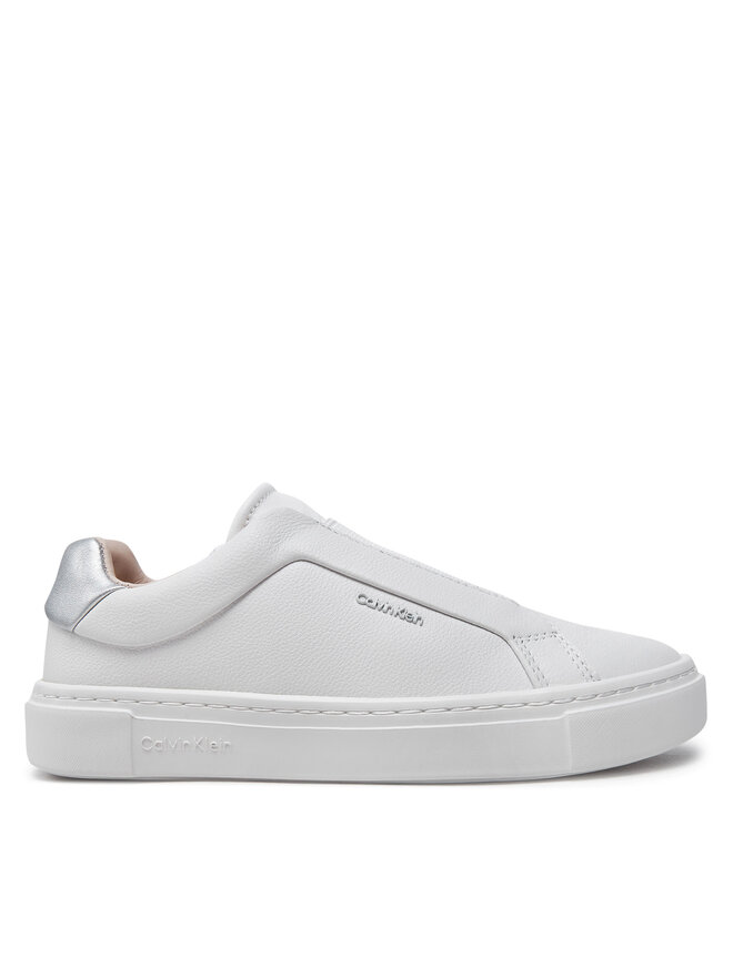 Calvin Klein Sneakersy Calvin Klein Cupsole Slip On W/Ml HW0HW02289 Biały
