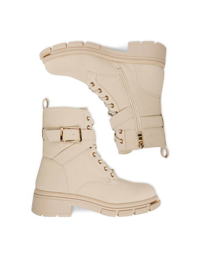 DeeZee Schnürschuhe DeeZee 60187-1 Écru