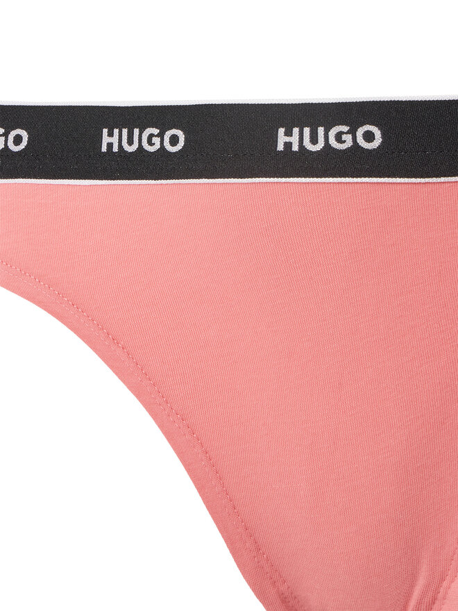 HUGO HUGO Набір з 3 пар стрінгів Triplet Thong Stripe 50545680 Кольоровий