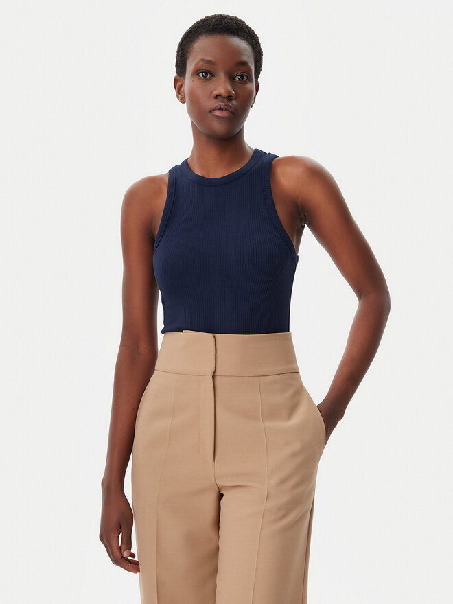 Tommy Hilfiger Tommy Hilfiger Τοπ WW0WW38635 Σκούρο μπλε Slim Fit