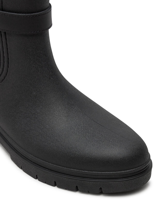 Tommy Hilfiger Gummistiefel Tommy Hilfiger Th Stud Rubberised Rainboot FW0FW08168 Schwarz