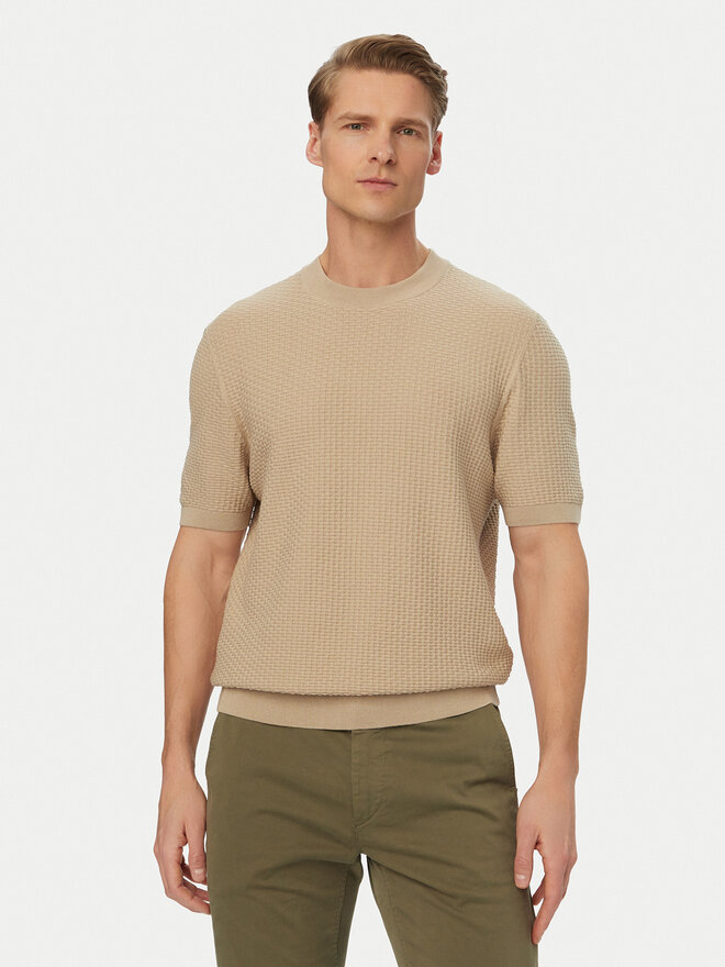 BOSS BOSS Pullover H-Nilton 50560468 Hellbeige Regular Fit