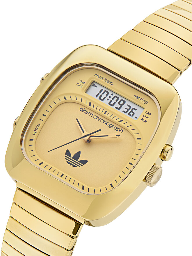 adidas Часовник adidas Retro Wave Three Chronograph AOSY25014 Златист