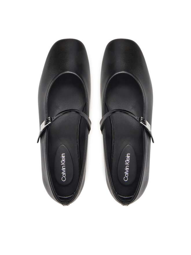 Calvin Klein Baleriny Calvin Klein Ballerina New Buckle - Lth HW0HW02483 Czarny