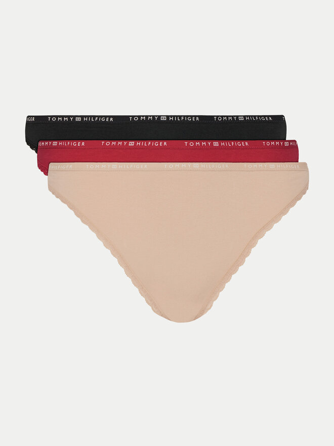 Tommy Hilfiger Tommy Hilfiger Komplektas: 3 klasikinių kelnaičių poros UW0UW05953 Spalvota