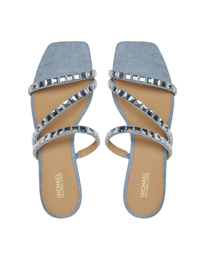 MICHAEL Michael Kors Klapki MICHAEL Michael Kors Celia Kitten Slide 40R4CIMS2S Błękitny