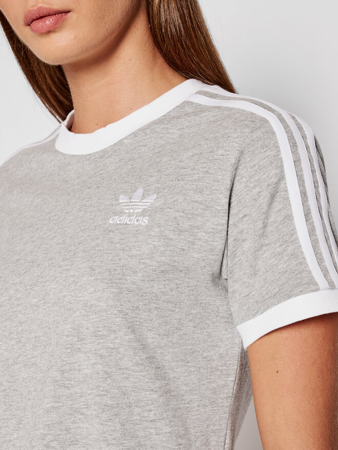 adidas adidas Футболка adicolor Classics 3-Stripes H33576 Сірий Standard Fit