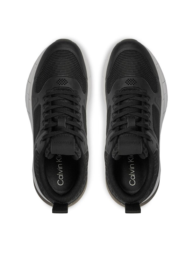 Calvin Klein Снікерcи Calvin Klein Lace Up Runner - Caged HW0HW01996 Чорний