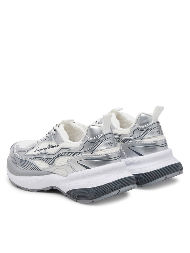 Emporio Armani Sneakersy Emporio Armani X3X238 XR388 00520 Srebrny