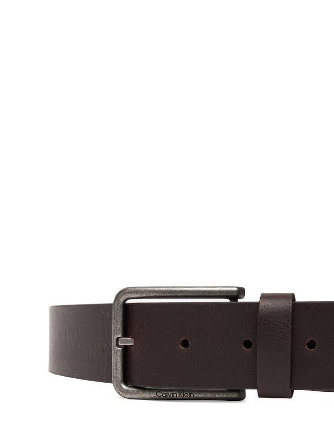 Calvin Klein Moški pas Calvin Klein Warmth Buckle Smooth 35Mm LV04D7047G Rjava