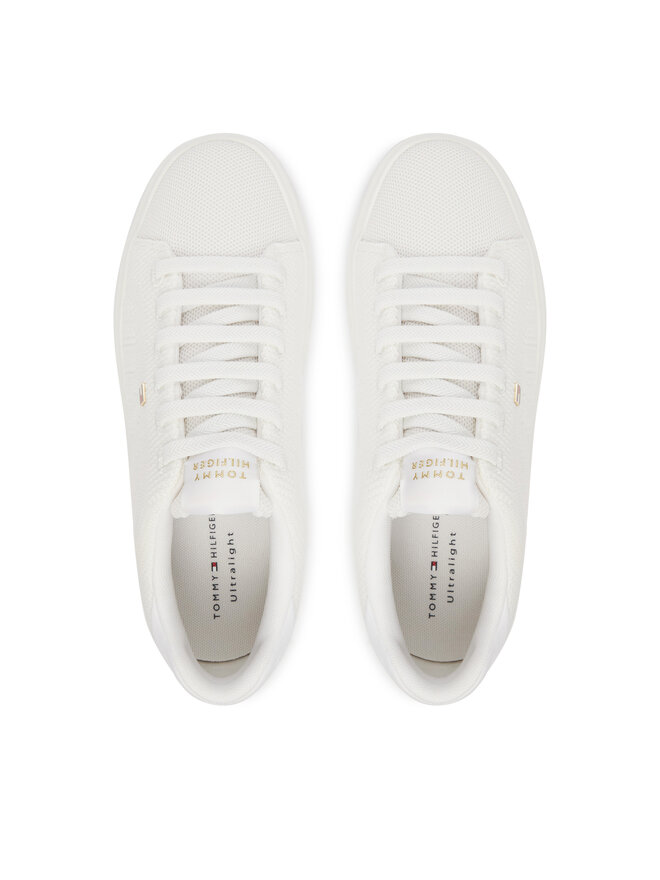 Tommy Hilfiger Sneakers Tommy Hilfiger Th Icon Light Knit Sneaker FW0FW09401 Weiß