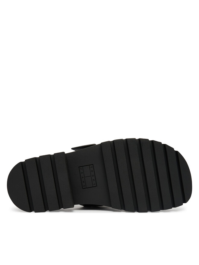 Tommy Jeans Zehentrenner Tommy Jeans Tjw Buckle Sandal EN0EN02948 Schwarz