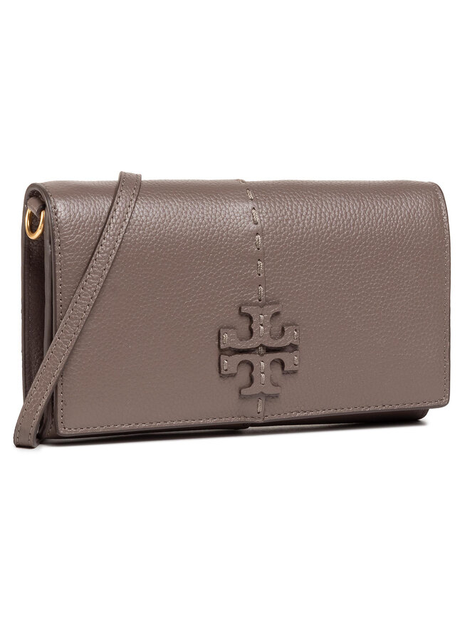 Sac a main Tory Burch McGraw Wallet Crossbody 64502 Marron chaussures