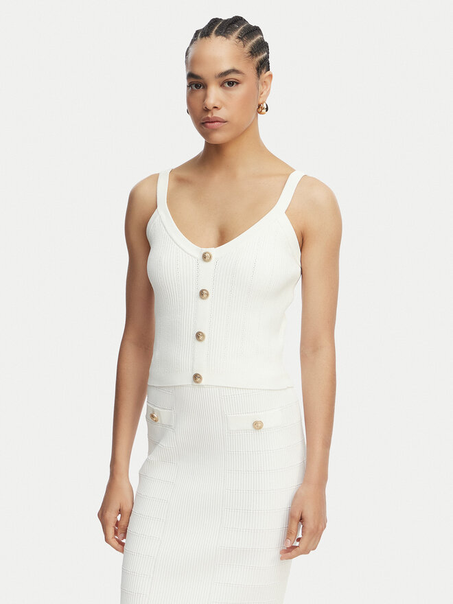 Guess Guess Топ W5YR10 Z0130 Білий Regular Fit