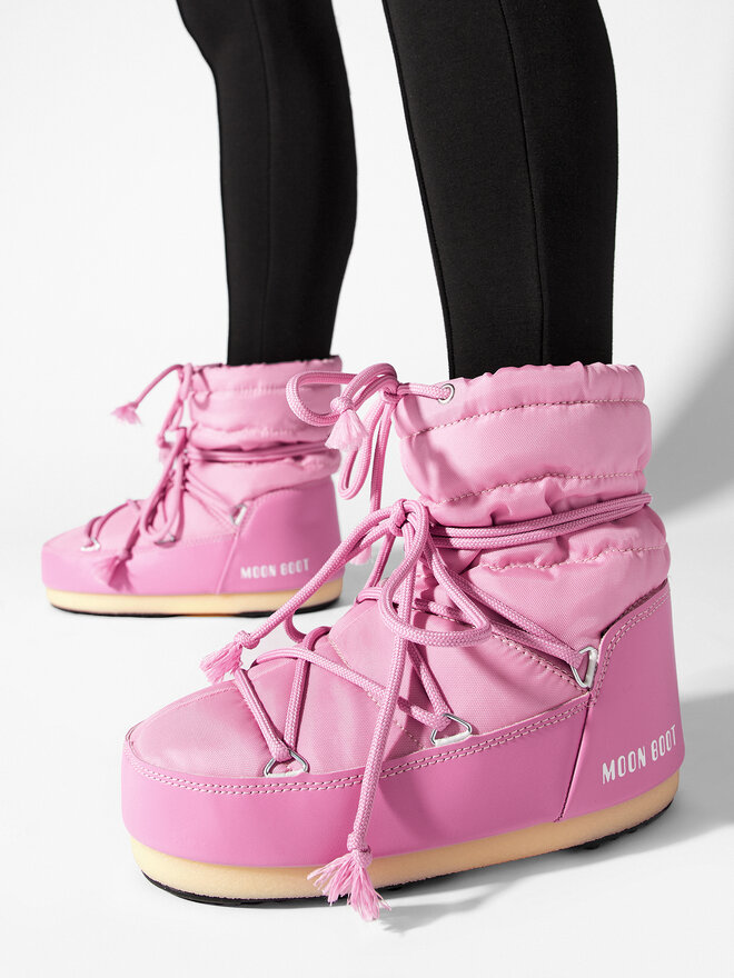 Moon Boot Śniegowce Moon Boot Light Low Nylon 14600100004 Różowy