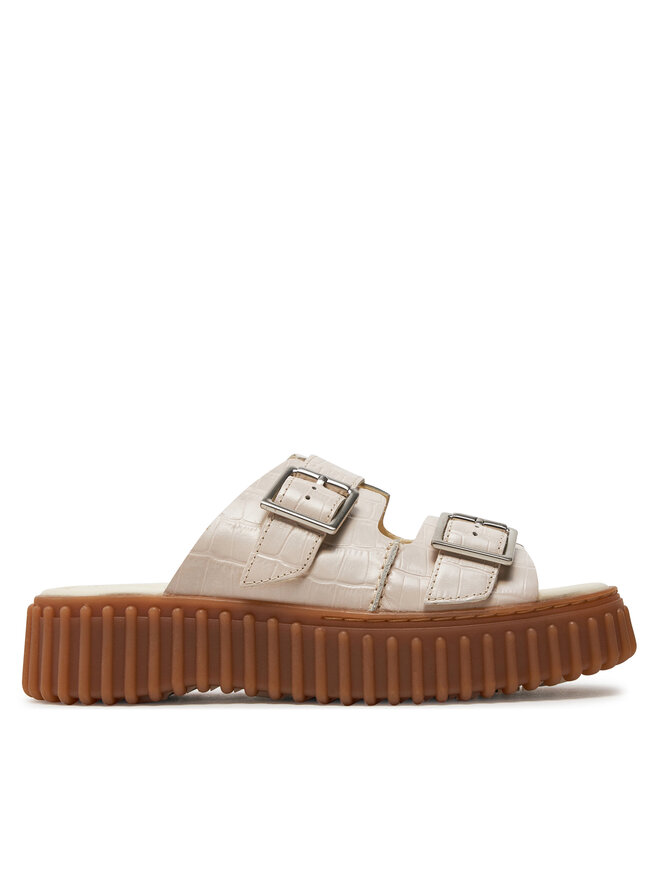 Clarks Şlapi Clarks Torhill Slide 26176430 Bej