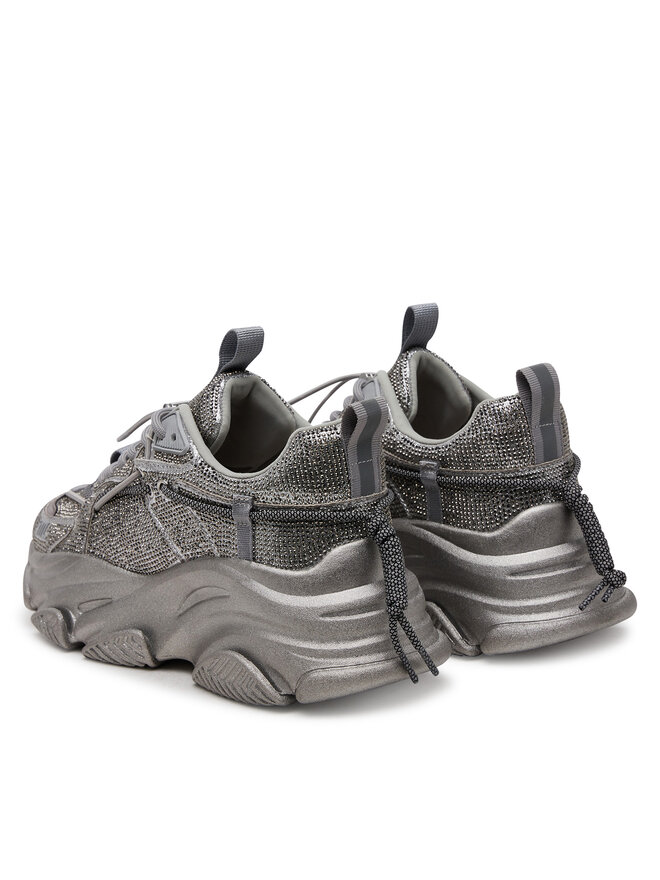 Steve Madden Sneakersy Steve Madden Vault 2R SM11003549 Srebrny