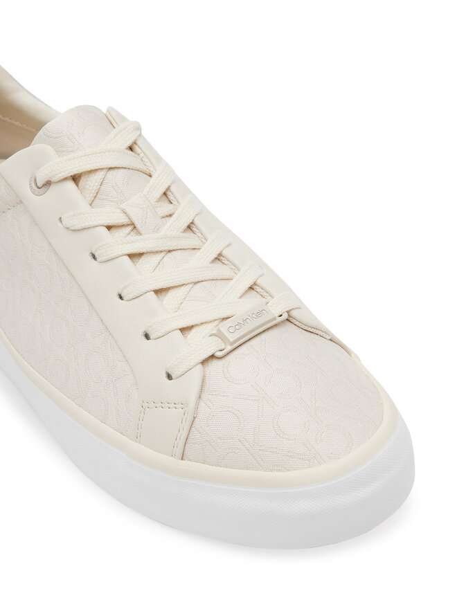 Calvin Klein Сникърси Calvin Klein Vulc Lace Up - Jacq HW0HW02412 Екрю