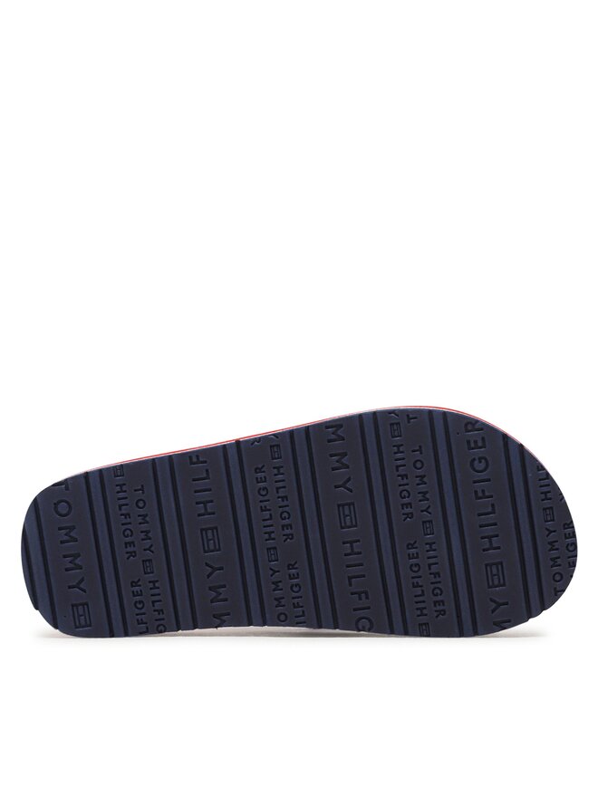 Tommy Hilfiger Джапанки Tommy Hilfiger Stripes Flip Flop T3B8-32920-0058 M Тъмносин