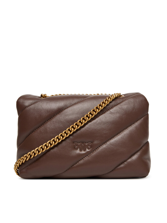 PINKO Rankinė PINKO Love Puff Mini CL PE 25 PLTT 100039 A0F2 Ruda