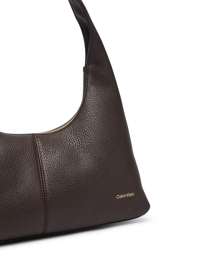 Calvin Klein Handtasche Calvin Klein Slouchy Leather Shoulder Bag LV04F3657G Braun