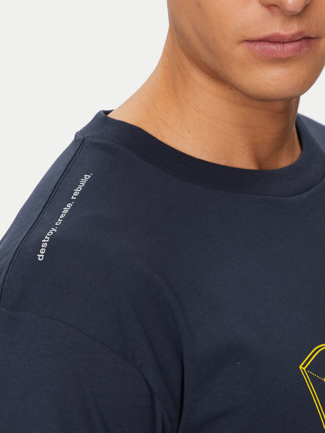 DC DC T-Shirt Rebuild Hss ADYZT05337 Dunkelblau Regular Fit
