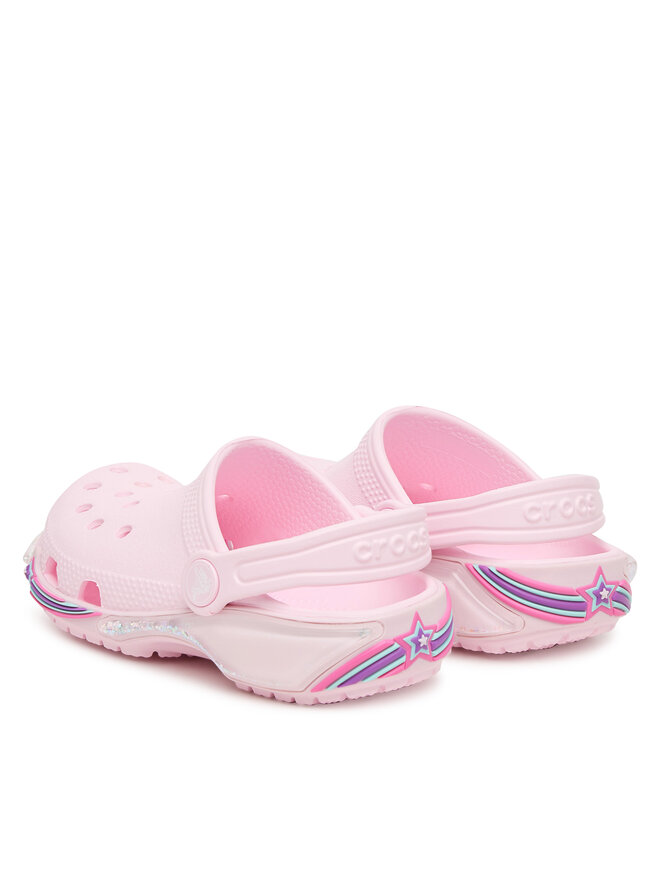 Crocs Pantoletten Crocs Classic Star Sparkle Shaker Clog 211620 Rosa