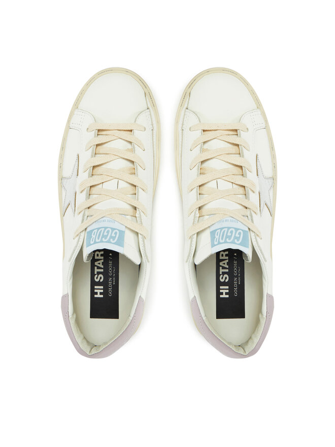 GOLDEN GOOSE Sneakersy GOLDEN GOOSE Hi Star Classic With List GWF00118.F006845.10527 Biały