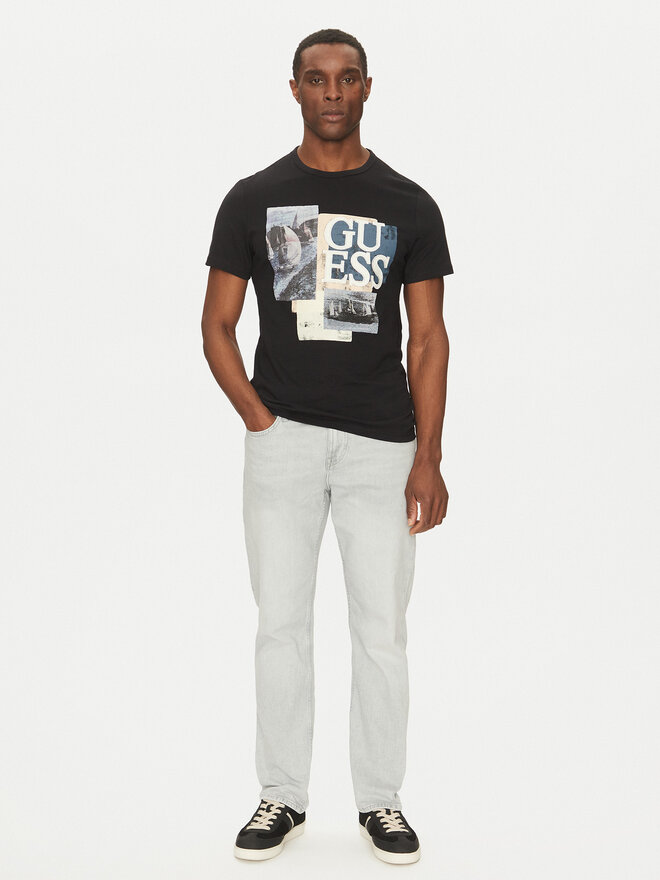 Guess Guess T-Shirt M5GI04 I3Z14 Μαύρο Slim Fit