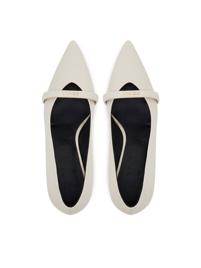 Furla Pantofi cu toc subțire Furla YG58FCD X30000 1704S Alb