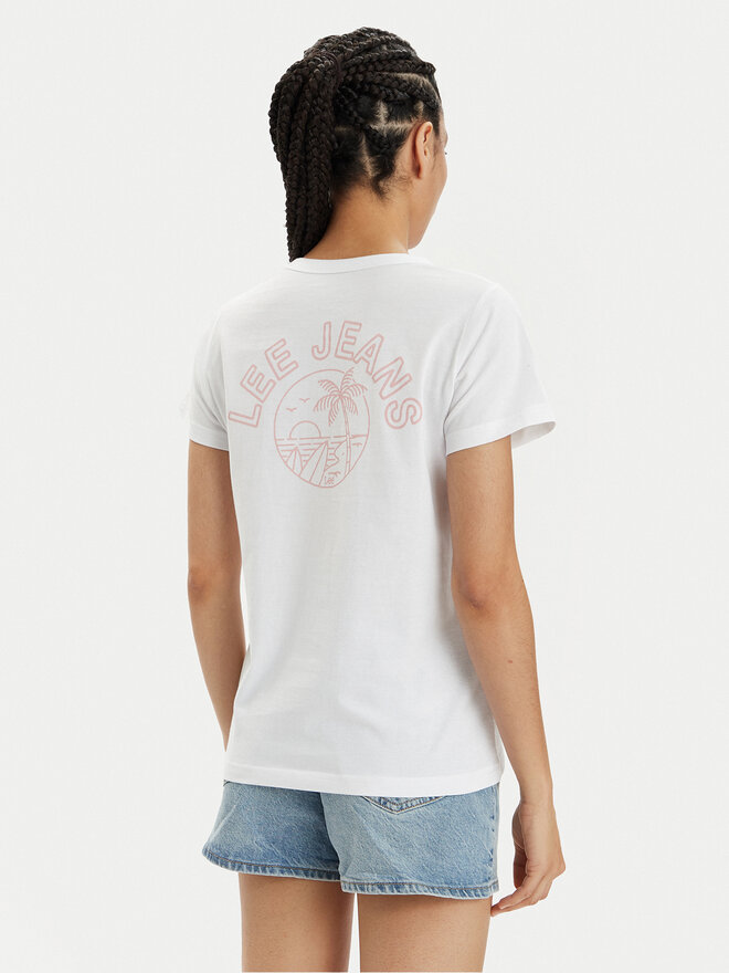 Lee Lee Póló 112350224 Fehér Slim Fit