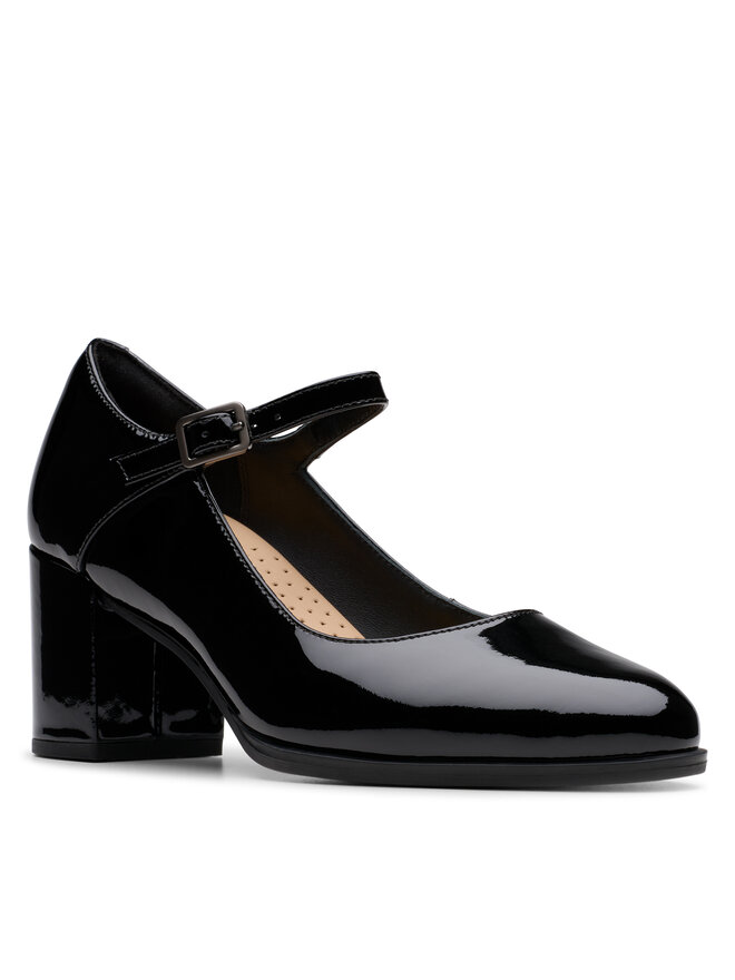 Clarks Félcipő Clarks Freva 55 Strap 26181337 Fekete