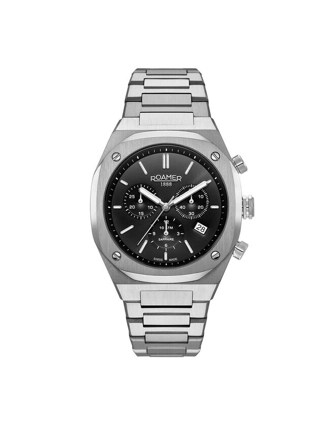 Roamer Годинник Roamer Stingray R7 Chrono 854837 41 55 50 Срібний