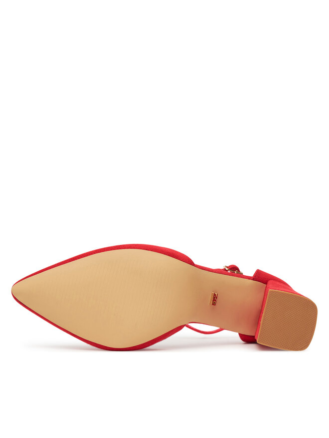 DeeZee Czółenka DeeZee DF-82616-85-35621 Czerwony