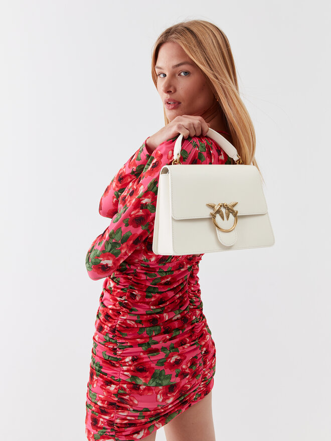 PINKO Handtasche Pinko Love One Top Handle Classic Light PE 23 PLTT 100066 A0F1 Weiß